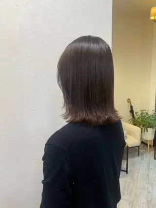 ミディアム 安藤 沙英のヘアスタイル