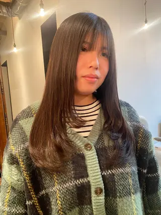 ロング レイヤーカット/ ダブルカラーサクライのヘアスタイル