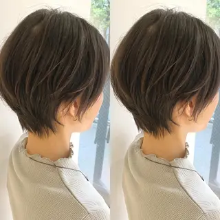 ショート ✨圧倒的満足度◎ 小顔美人ショート✨佃のヘアスタイル