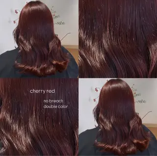 セミロング カラー 暖色カラー /ヘアアレンジ/花鈴のヘアスタイル