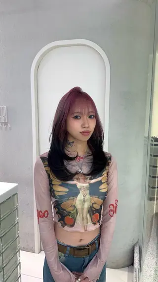 カラー ANN GAGAのヘアスタイル