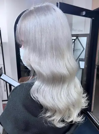 ミディアム カラー 髪質改善デザイナー &mirai ryoのヘアスタイル