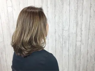 ミディアム カラー カット／メンズカット 藤田麻衣のヘアスタイル