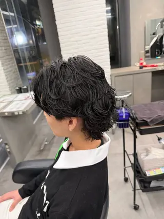 パーマ OVARL/ トワ/メンズパーマのヘアスタイル