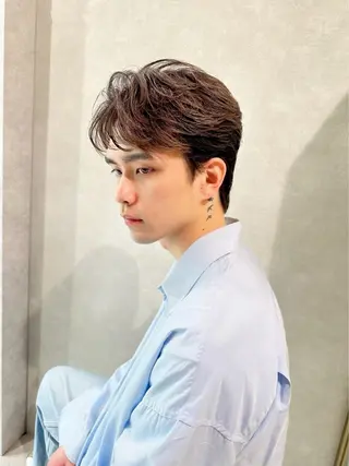 パーマ メンズ ハイトーン/パーマ/ メンズ / 櫻本🌐のヘアスタイル