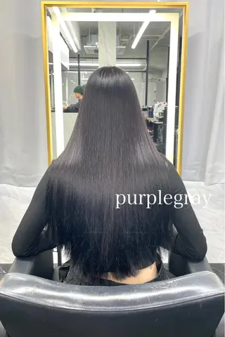 ロング カラー エクステ🩵ブリーチ 韓国ヘア🩵KAEのヘアスタイル