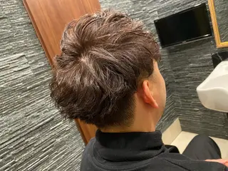 ショート パーマ メンズ 浅見 天翔のヘアスタイル