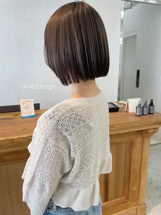 ショート カラー nia所属・柔らかブラウン/栄/ tomitaのヘアスタイル