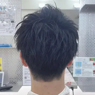 ショート カラー メンズ 【髪質改善特化】 艶髪/透明感カラーのヘアスタイル