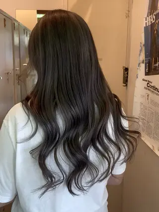 ロング カラー ハイトーンカラー/エ クステ/デザインのヘアスタイル