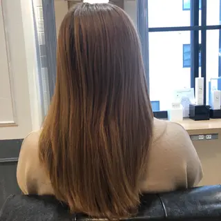 ロング カラー 艶カラー/韓国顔周り 🎀mamiのヘアスタイル