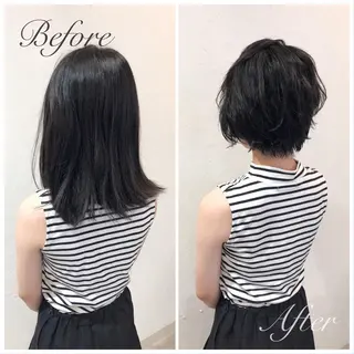 ショート 髪質改善/縮毛矯正 /青山　早希🐾のヘアスタイル