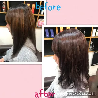 カラー 藤本 麻衣のヘアスタイル