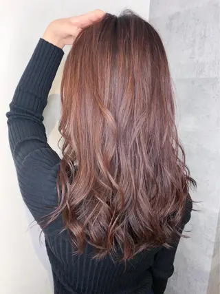 セミロング カラー _WHITE 高槻のヘアスタイル