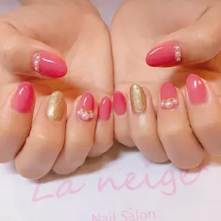 ネイル La neige* yuki 🥯🍑のネイルデザイン