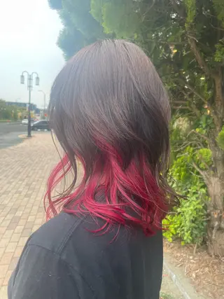 ミディアム カラー reve by first所属・小林 純一郎のヘアスタイル