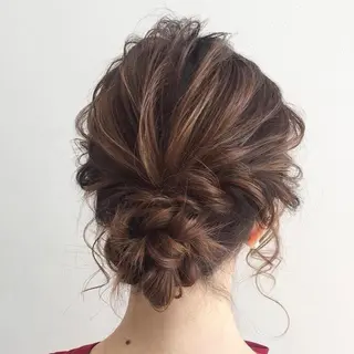 ヘアアレンジ 🌟髪質改善ケアカラ ー美髪縮毛矯正y🌟のヘアスタイル