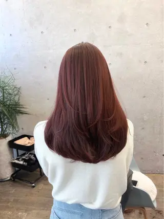 ロング カラー ANLY. 明治神宮前所属・うる艶/透明感カラー 🐇🤍もものヘアスタイル