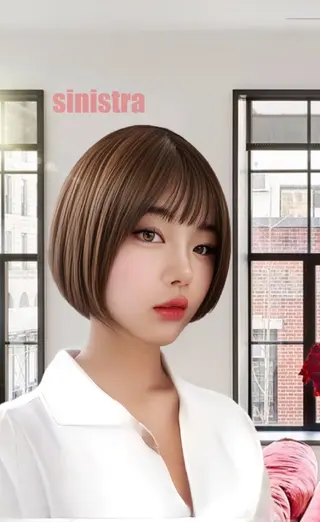 ショート sinistra シニストラ　足利山下店所属・足利💗夜9受付可能 原宿シニストラ表参道のヘアスタイル