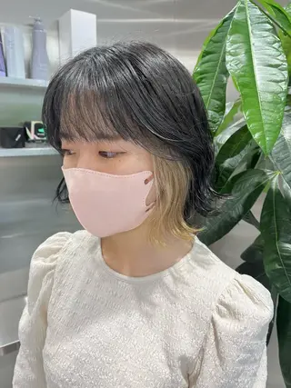 ショート カラー ネイル マツエク・マツパ mai🤍縮毛酸性ス トレート/アイリストのヘアスタイル