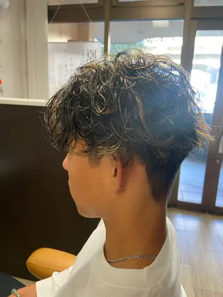 カラー パーマ 千上 結希奈のヘアスタイル
