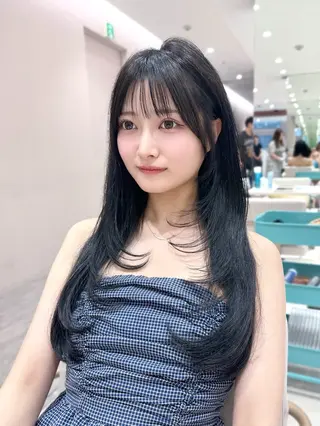 セミロング カラー 韓国ヘア/レイヤー/ 顔まわり/りょーとのヘアスタイル