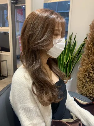 ロング カラー 🥀韓国ヘア🥀 宮津真菜のヘアスタイル