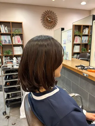 ミディアム 増田 枝里子のヘアスタイル