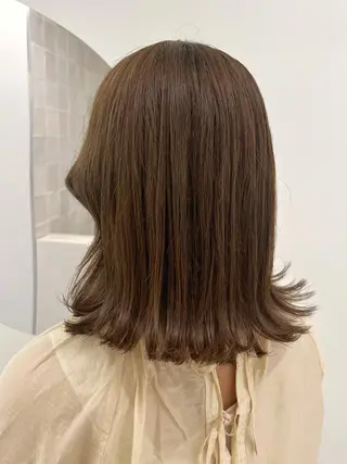 ミディアム カラー 韓国ヘア☁️ mitsukiのヘアスタイル