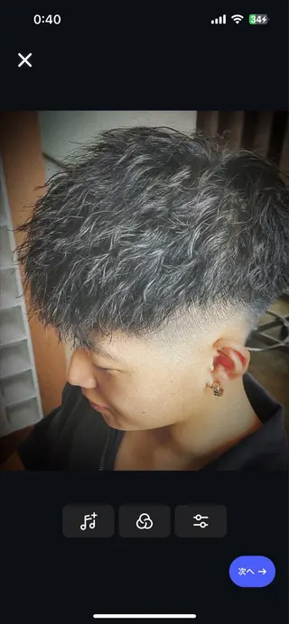 ショート パーマ メンズ hair made core所属・メンズスタイル 櫻井康太のヘアスタイル