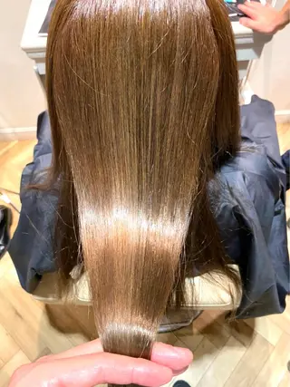 ロング ボブ・レイヤー 田中 励也のヘアスタイル