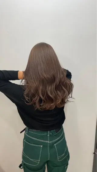 ロング カラー パーマ ヘアアレンジ メンズ キッズ ネイル マツエク・マツパ アイブロウ 透明感ワンカラー梅田 ダブルカラー/川上のヘアスタイル
