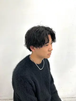 ショート パーマ メンズ 【メンズパーマ特化】 🍏網中勇喜のヘアスタイル