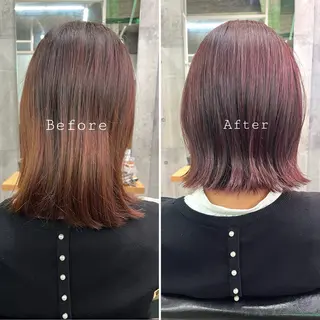 ミディアム カラー 🤲ヘッドスパ🤲 たにぐちあつし🤲のヘアスタイル