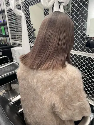 セミロング カラー パーマ ヘアアレンジ メンズ キッズ ネイル マツエク・マツパ アイブロウ 艶ハイトーン/ヘア アレンジAYAKAのヘアスタイル