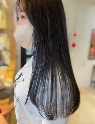 ロング カラー 🇰🇷くびれボブ/ 韓国ボブ🇰🇷愛誠のヘアスタイル