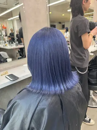 ミディアム カラー ヘアアレンジ flammeum所属・ハイトーン/ボブ /misakiのヘアスタイル