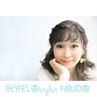 ショート ミディアム セミロング ロング カラー パーマ ヘアアレンジ メンズ キッズ ネイル まつエク Re:ta KANZOのヘアスタイル