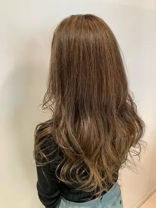 セミロング カラー 溝口 和弘のヘアスタイル