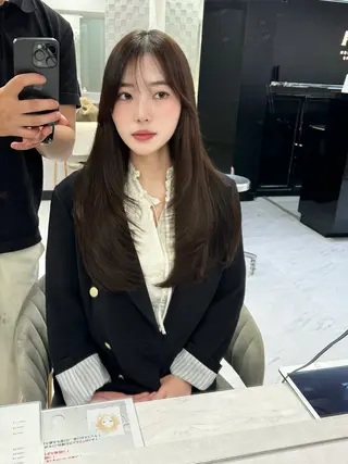 ロング 韓国ヘア/レイヤー カット/✨髪質改善のヘアスタイル