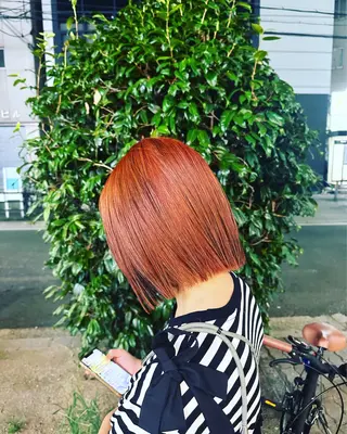 カラー 艶髪カラー/レイヤ ー支持No.1renのヘアスタイル