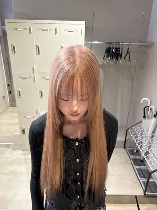 カラー 透明感ベージュ🤎 ナチュラルレイヤーのヘアスタイル