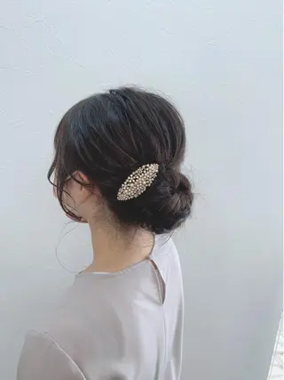 ミディアム ヘアアレンジ 菅沼 まみのヘアスタイル