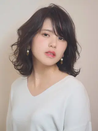 ミディアム カラー ヘアアレンジ GLOSSY所属・坂本 直樹のヘアスタイル