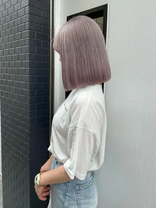 ミディアム カラー 韓国ヘア🤍 ayanaのヘアスタイル