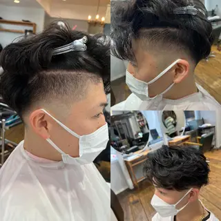 パーマ メンズ 髪質改善/縮毛矯正/ 超高濃度水素ケアのヘアスタイル