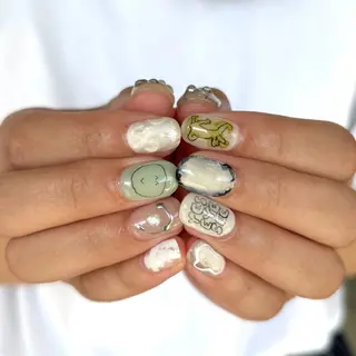 ネイル hinako /個性派ニュアンスのネイルデザイン