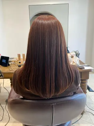 セミロング 大倉 未波のヘアスタイル