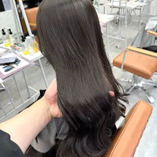 ロング カラー ヘアアレンジ ブリーチなしカラー /ベージュ/安形翔のヘアスタイル