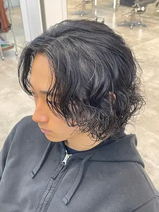 ミディアム パーマ メンズ fifth 武正 琉生のヘアスタイル